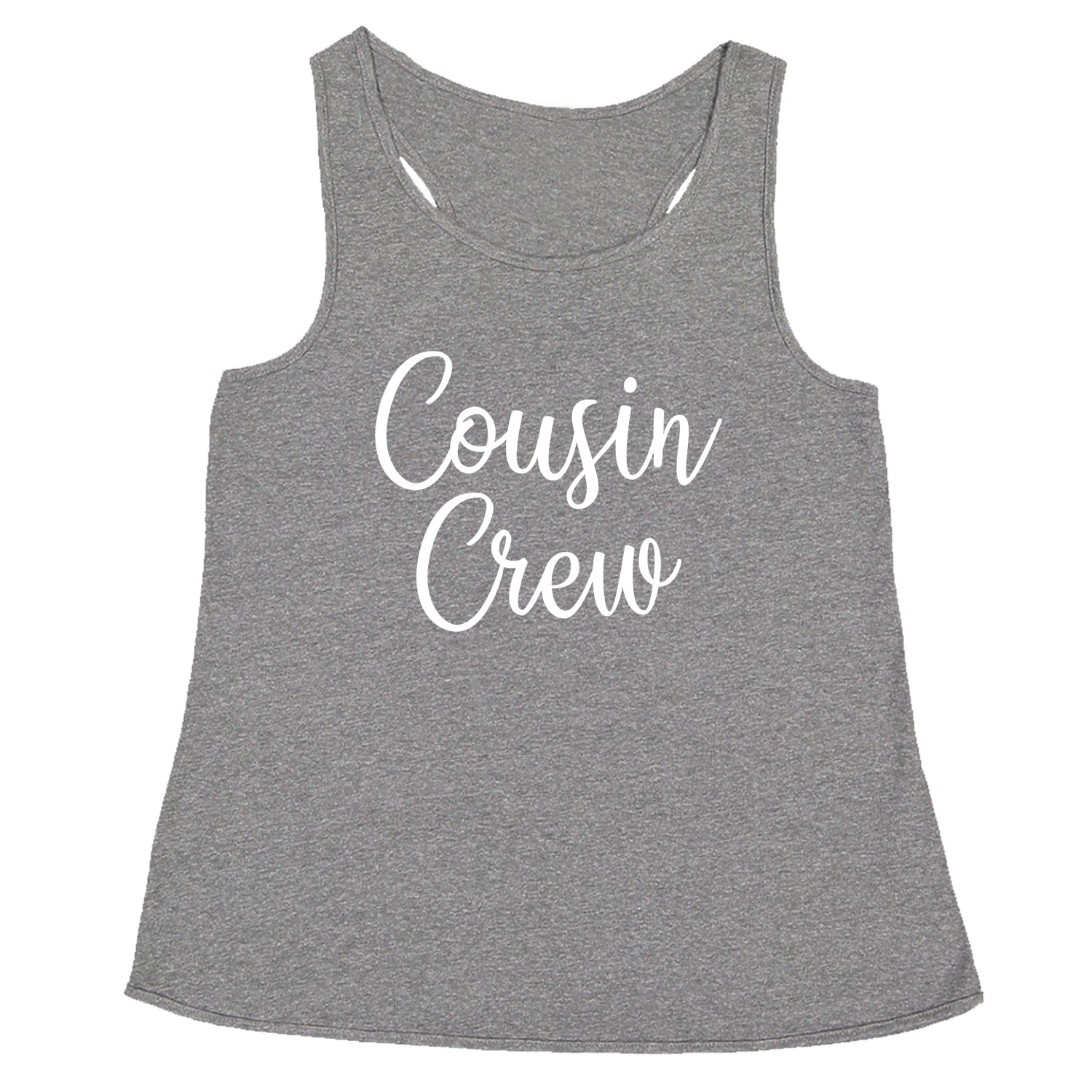 Cousin Crew Fun Family Outfit Racerback Tank Top for Women barbecue, bbq, cook, family, out, reunion by Expression Tees