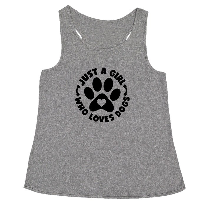 Dogs Just A Girl Who Loves DOGS Racerback Tank Top for Women