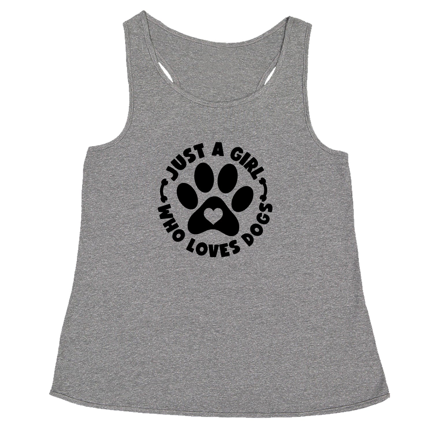 Dogs Just A Girl Who Loves DOGS Racerback Tank Top for Women dog, puppy, rescue by Expression Tees