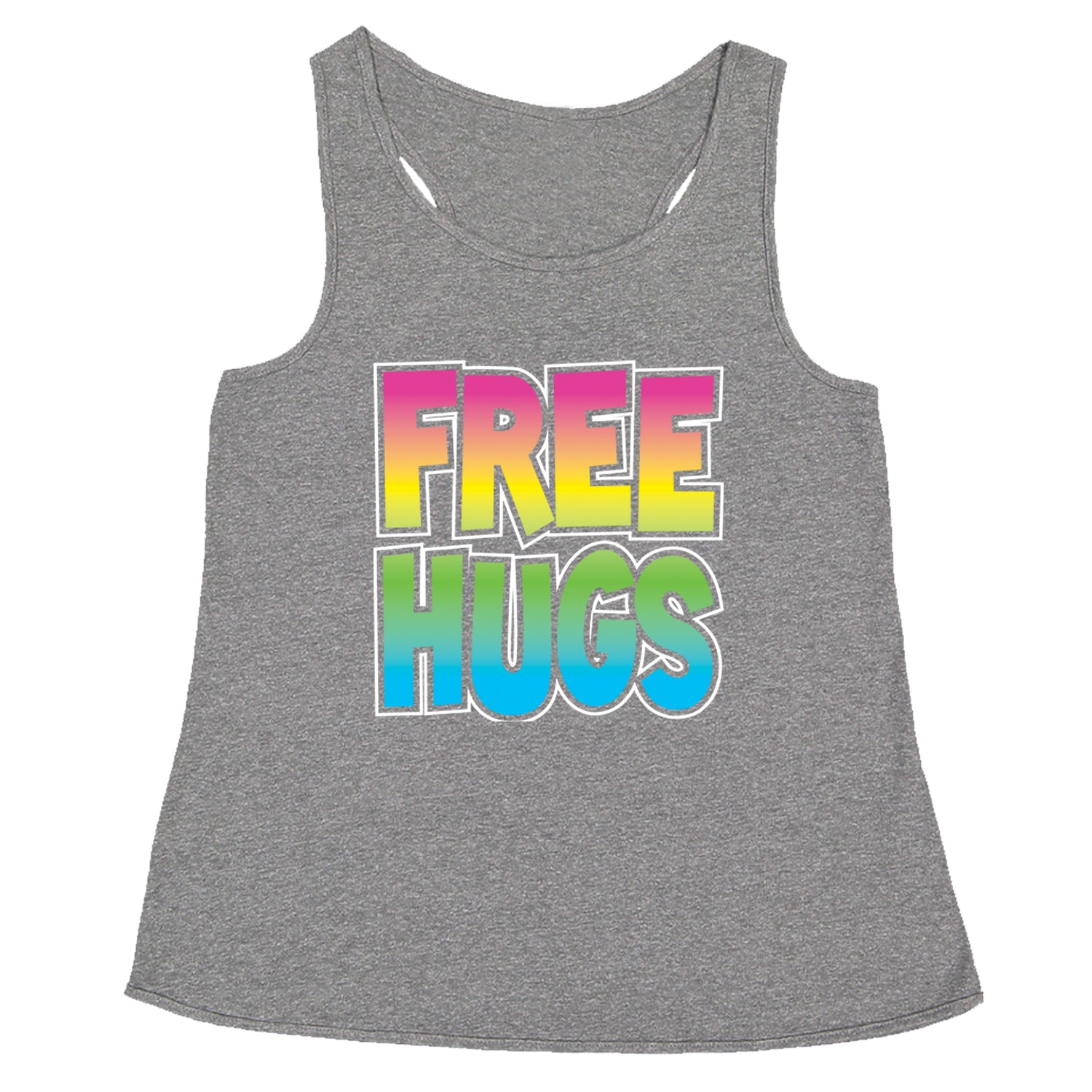 Free Hugs Racerback Tank Top for Women free, hugger, hugging, hugs by Expression Tees