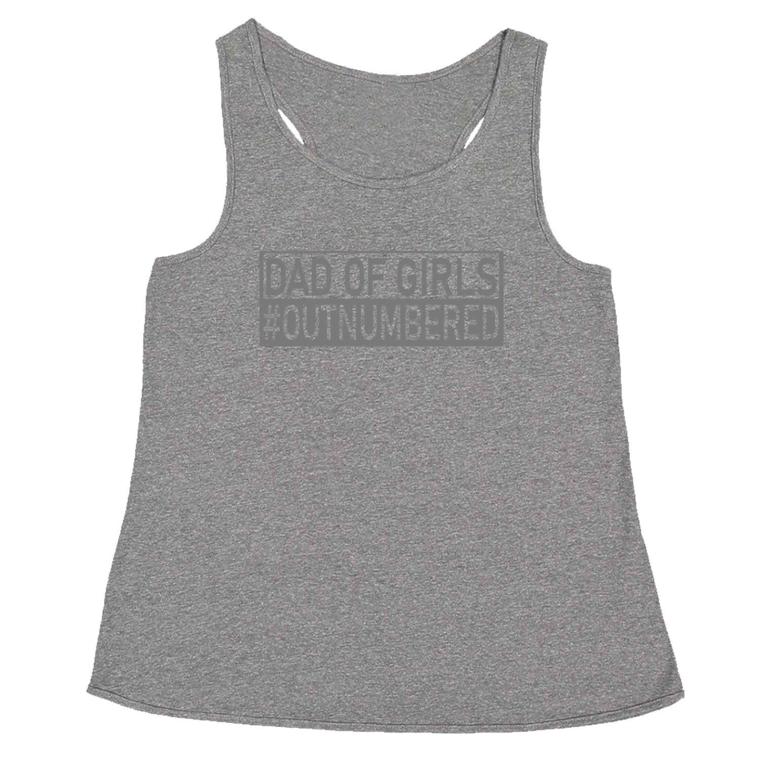 Dad of Girls Shirt for Fathers Day Gift Racerback Tank Top for Women dad, day, fathers, papa, pop by Expression Tees