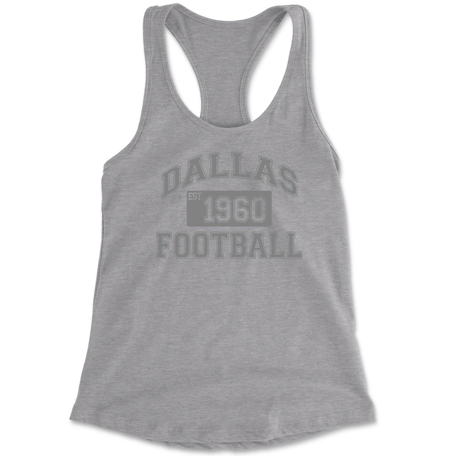 Dallas Football Established 1960 Racerback Tank Top for Women boys, dem by Expression Tees
