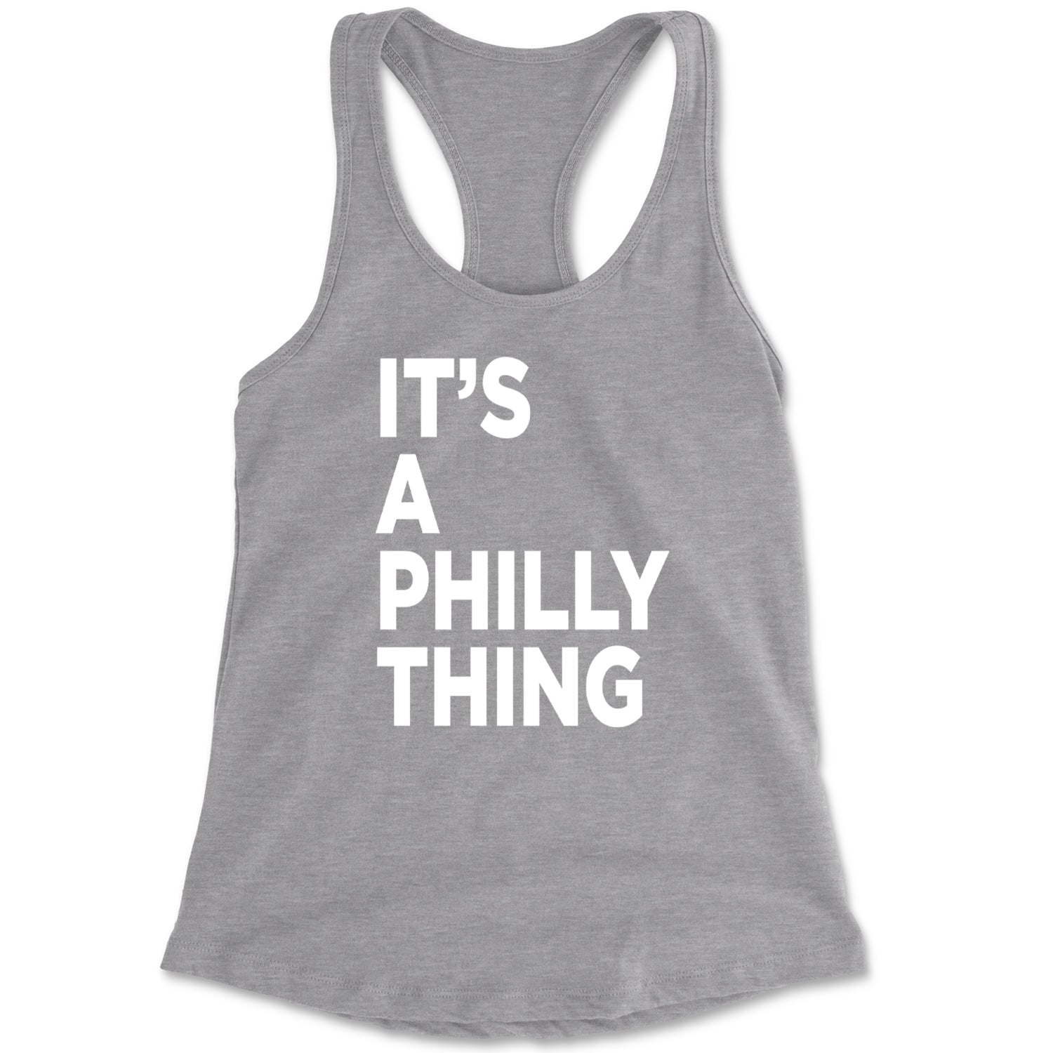PHILLY It's A Philly Thing Racerback Tank Top for Women baseball, dilly, filly, football, jawn, morgan, Philadelphia, philli by Expression Tees