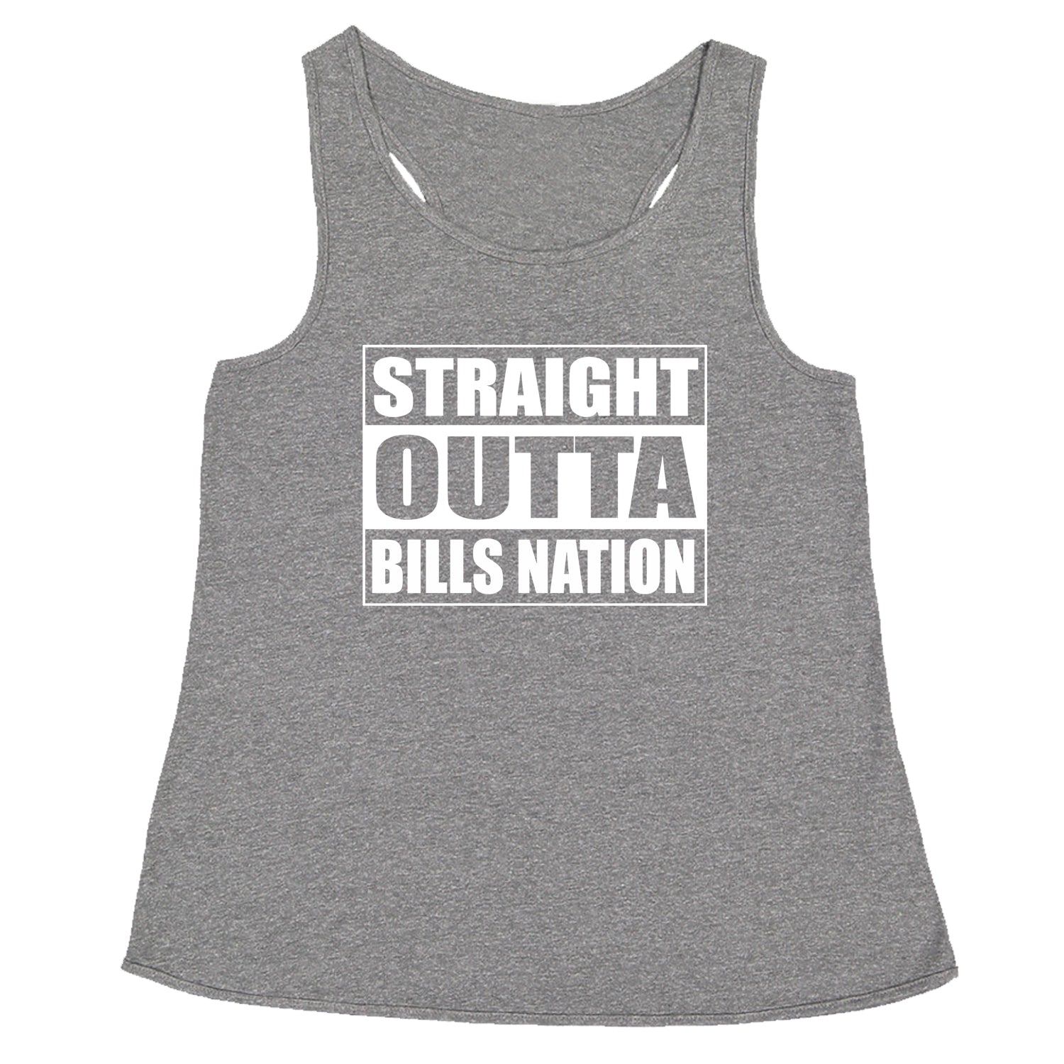 Straight Outta Bills Nation Racerback Tank Top for Women bills, buffalo, football, new, york by Expression Tees