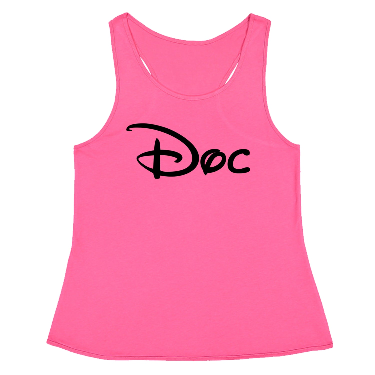 Doc - 7 Dwarfs Costume Racerback Tank Top for Women and, costume, dwarfs, group, halloween, matching, seven, snow, the, white by Expression Tees