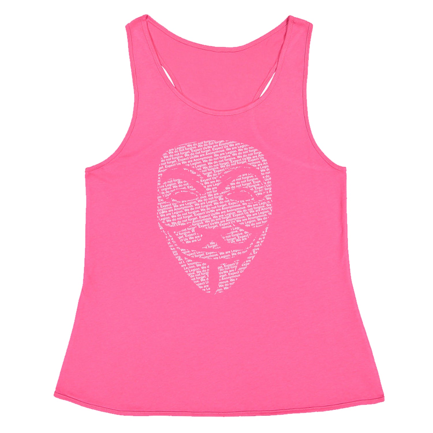 V For Vendetta Anonymous Mask Racerback Tank Top for Women #expressiontees by Expression Tees