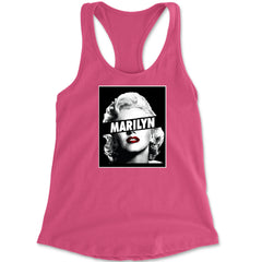 Marilyn Monroe Censored Racerback Tank Top for Women american, icon, marilyn, monroe by Expression Tees