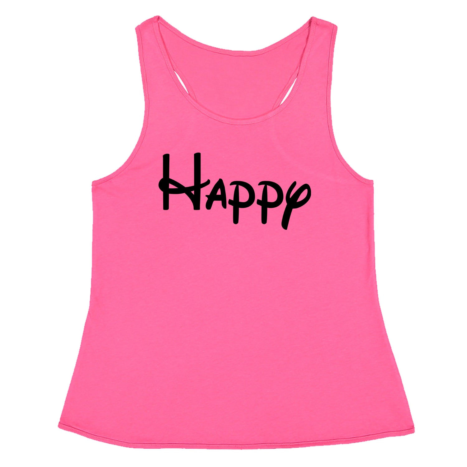 Happy - 7 Dwarfs Costume Racerback Tank Top for Women and, costume, dwarfs, group, halloween, matching, seven, snow, the, white by Expression Tees
