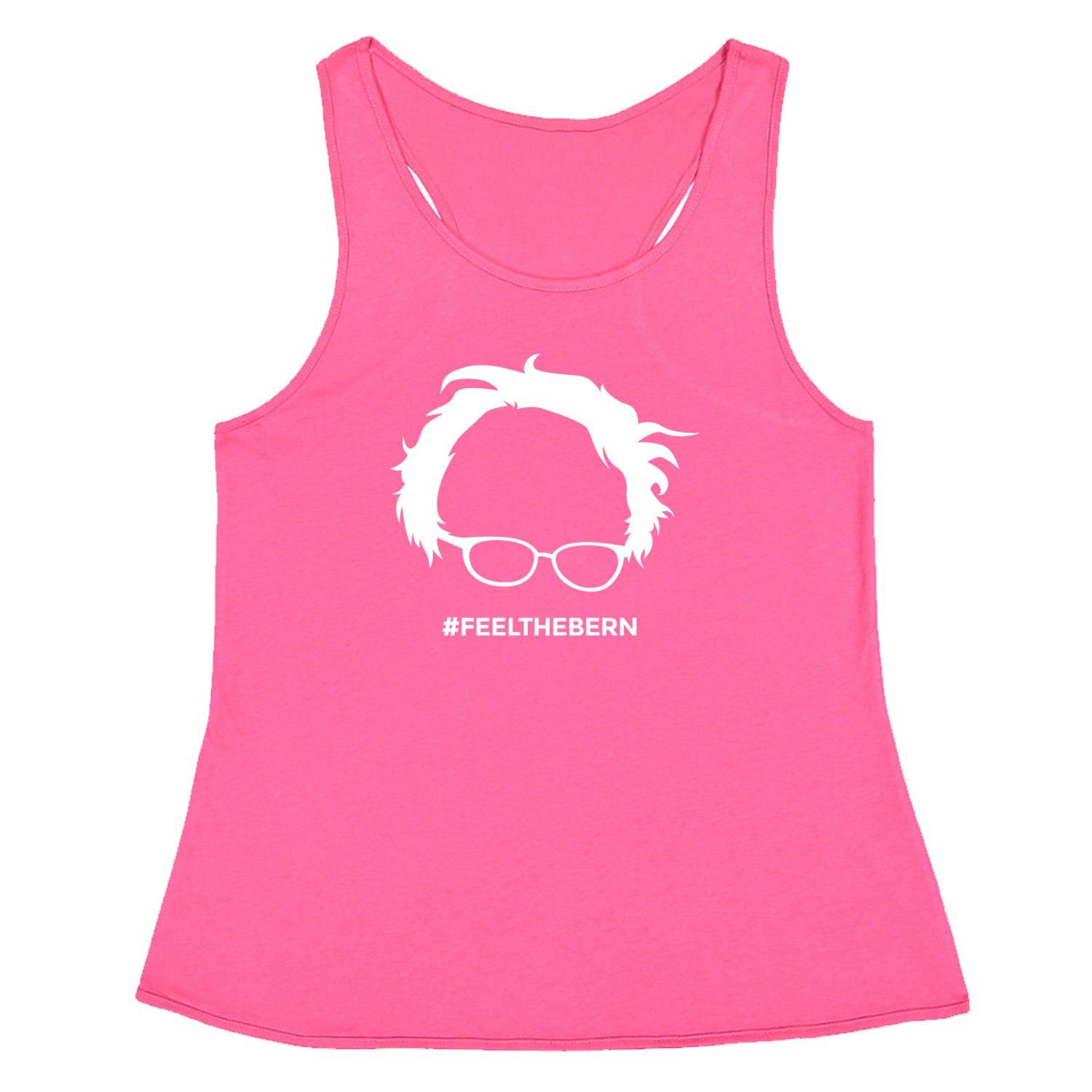 Feel The Bern - Bernie Sanders For President 2024 Racerback Tank Top for Women bernie, feelthebern, for, president, progressive, sanders, senator, socialist, vermont by Expression Tees
