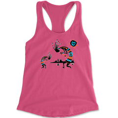 Native American Kokopelli Southwest Racerback Tank Top for Women american, hopi, indian, native, navajo by Expression Tees