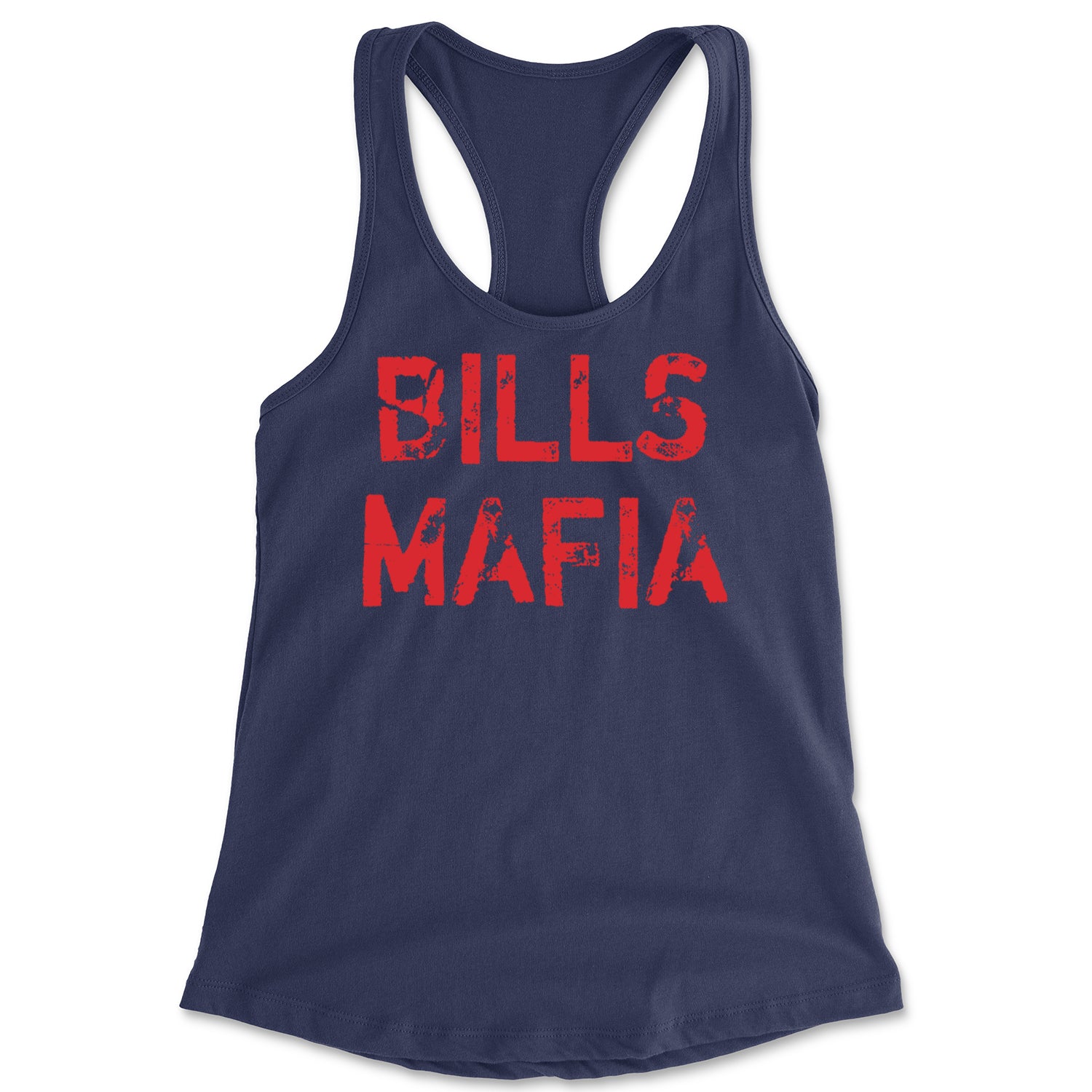 Distressed Bills Mafia Football Racerback Tank Top for Women