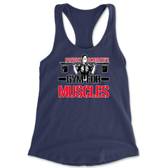 Dwight Schrute Gym For Muscles Office Workout Racerback Tank Top for Women