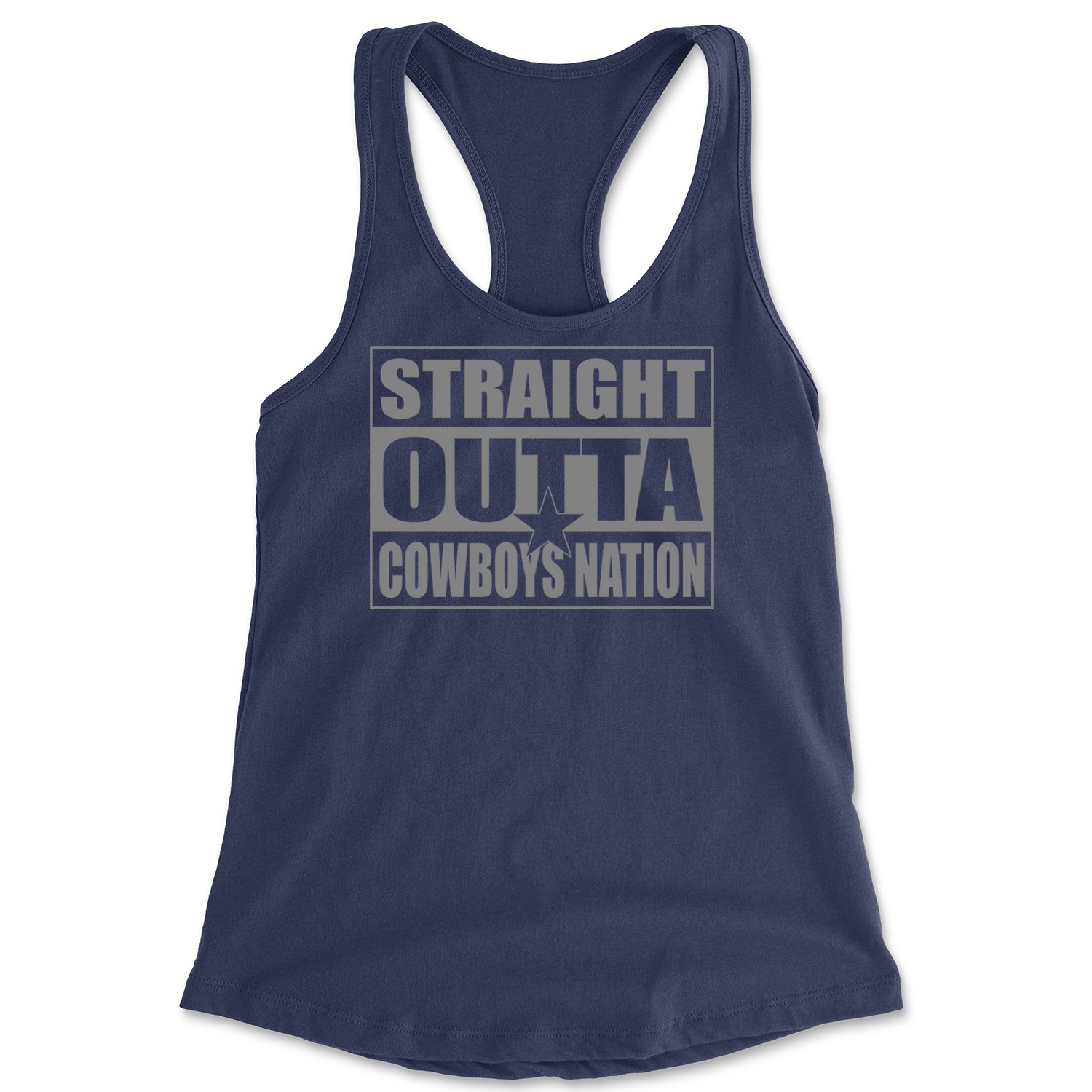 Straight Outta Cowboys Nation   Racerback Tank Top for Women