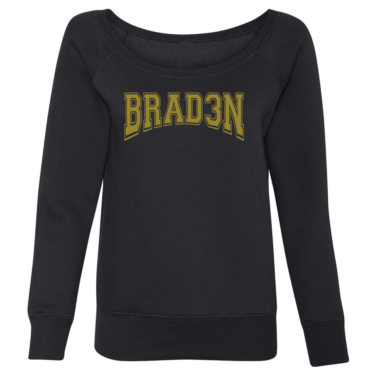 Braden Brad3n Basketball Slouchy Off Shoulder Oversized Sweatshirt
