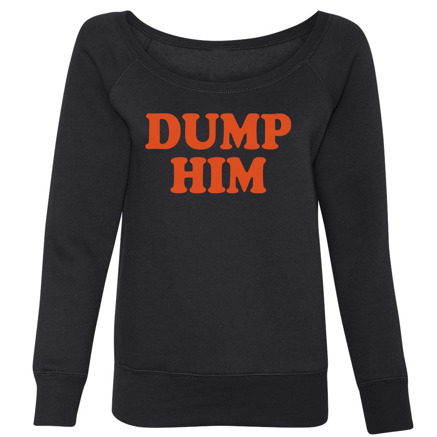 Dump Him Y2K Free Britney Slouchy Off Shoulder Oversized Sweatshirt
