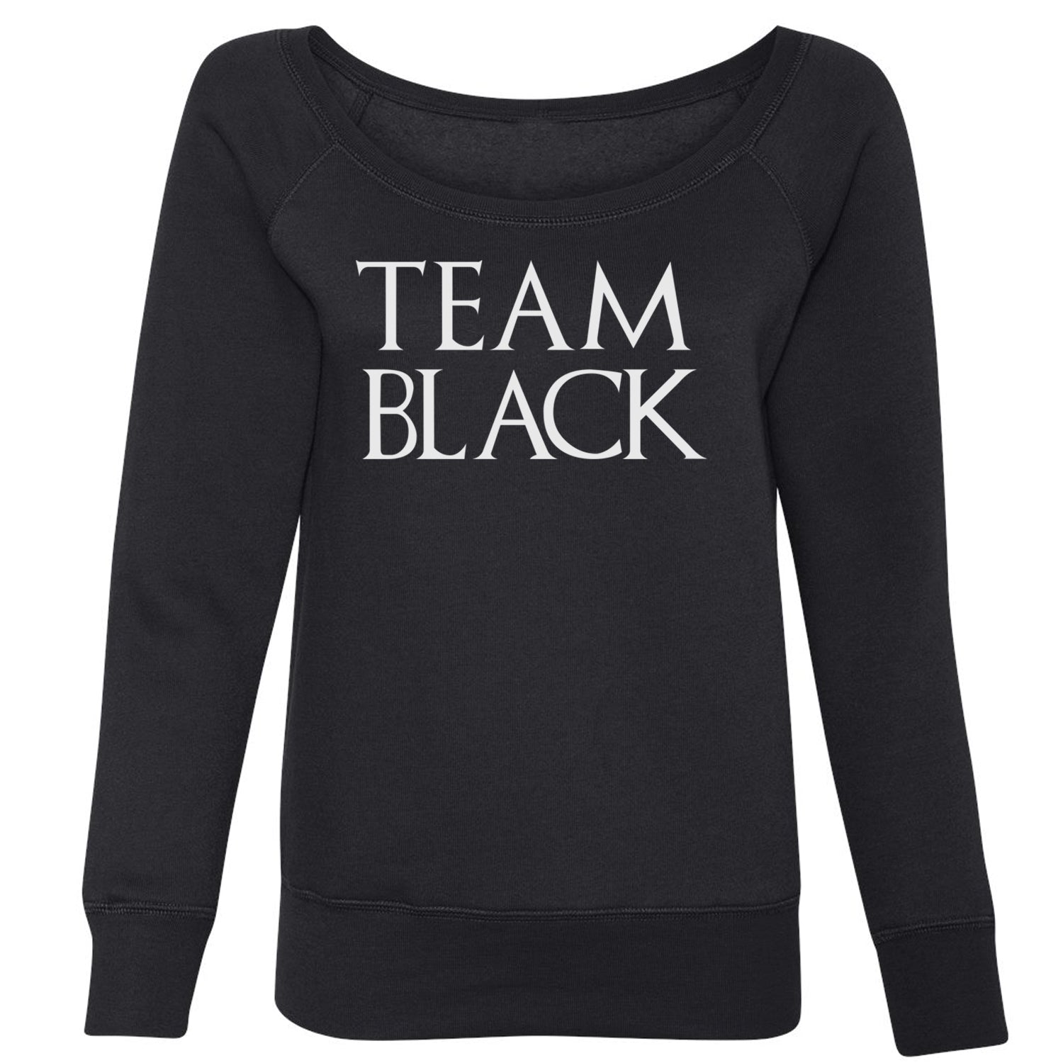 Team Black HotD Slouchy Off Shoulder Oversized Sweatshirt alicent, hightower, rhaneyra, targaryen by Expression Tees
