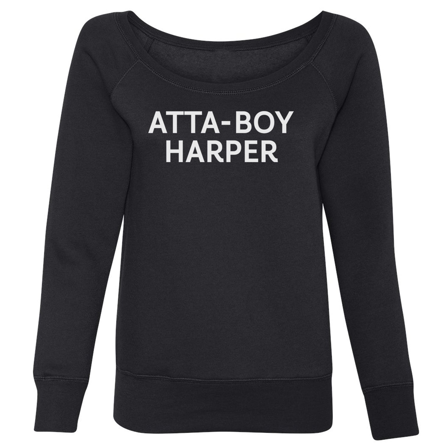 Atta-Boy Harper Philadelphia Slouchy Off Shoulder Oversized Sweatshirt