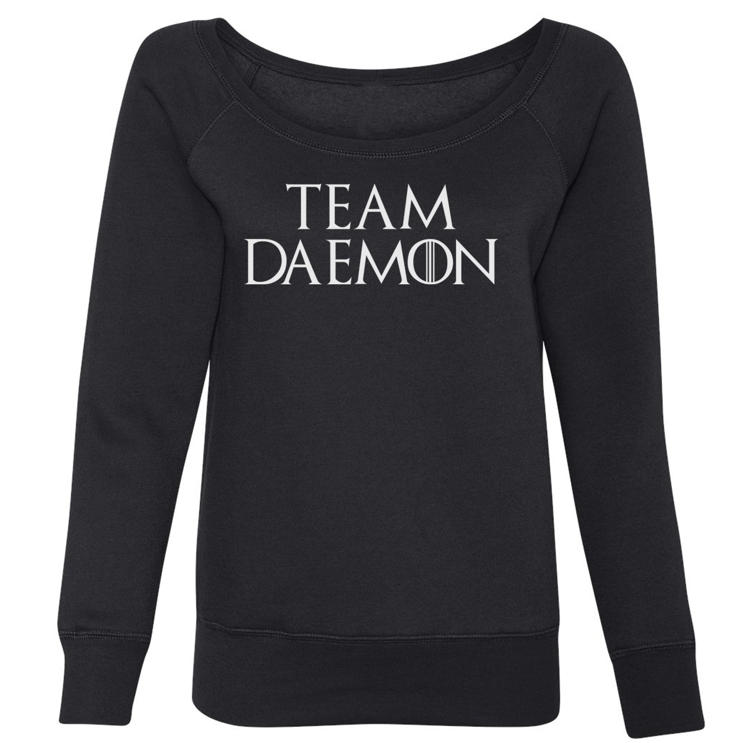 Team Daemon HotD Slouchy Off Shoulder Oversized Sweatshirt alicent, hightower, rhaneyra, targaryen by Expression Tees