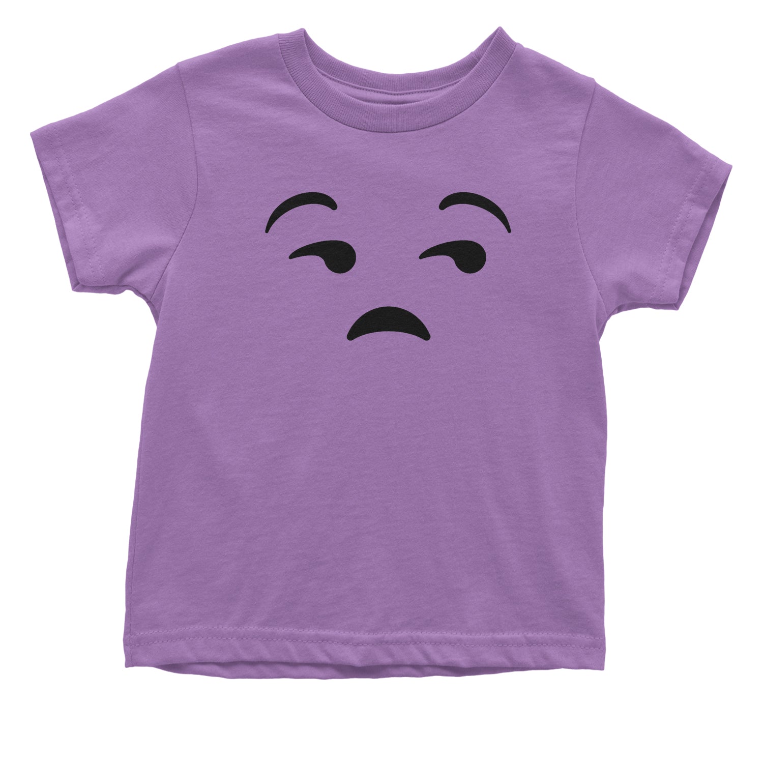 Emoticon Whatever Smile Face Toddler T-Shirt cosplay, costume, dress, emoji, emote, face, halloween, smiley, up, yellow by Expression Tees