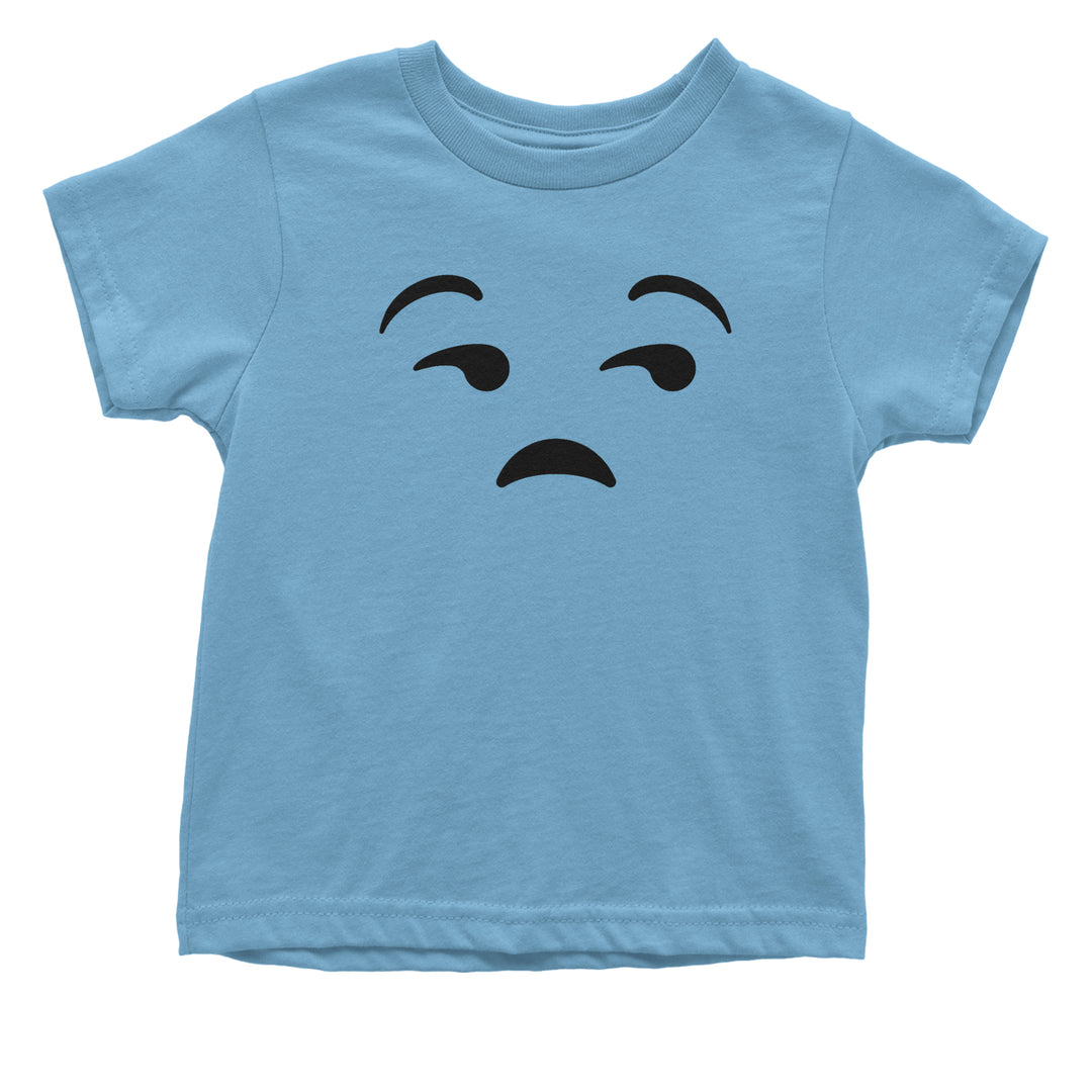 Emoticon Whatever Smile Face Toddler T-Shirt cosplay, costume, dress, emoji, emote, face, halloween, smiley, up, yellow by Expression Tees