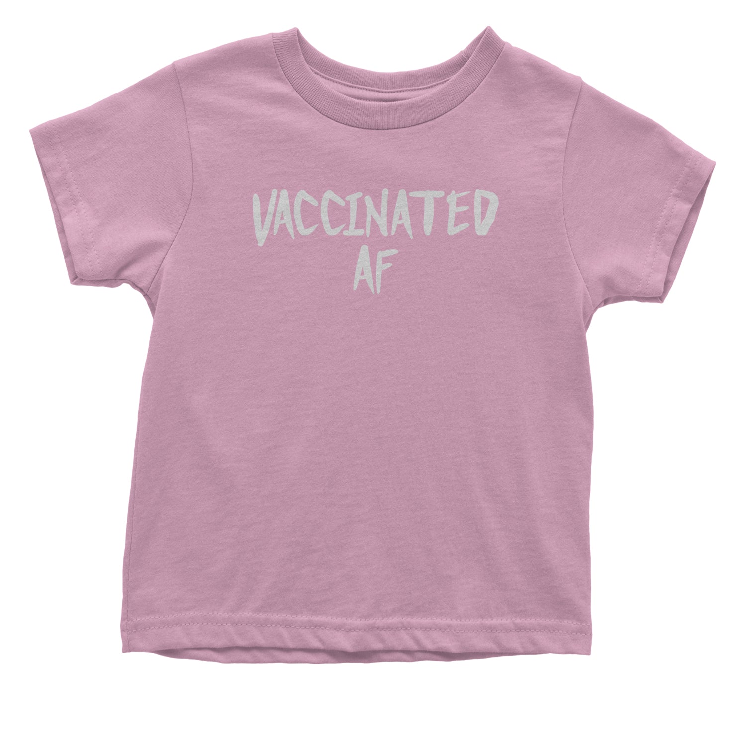 Vaccinated AF Pro Vaccine Funny Vaccination Health Toddler T-Shirt moderna, pfizer, vaccine, vax, vaxx by Expression Tees