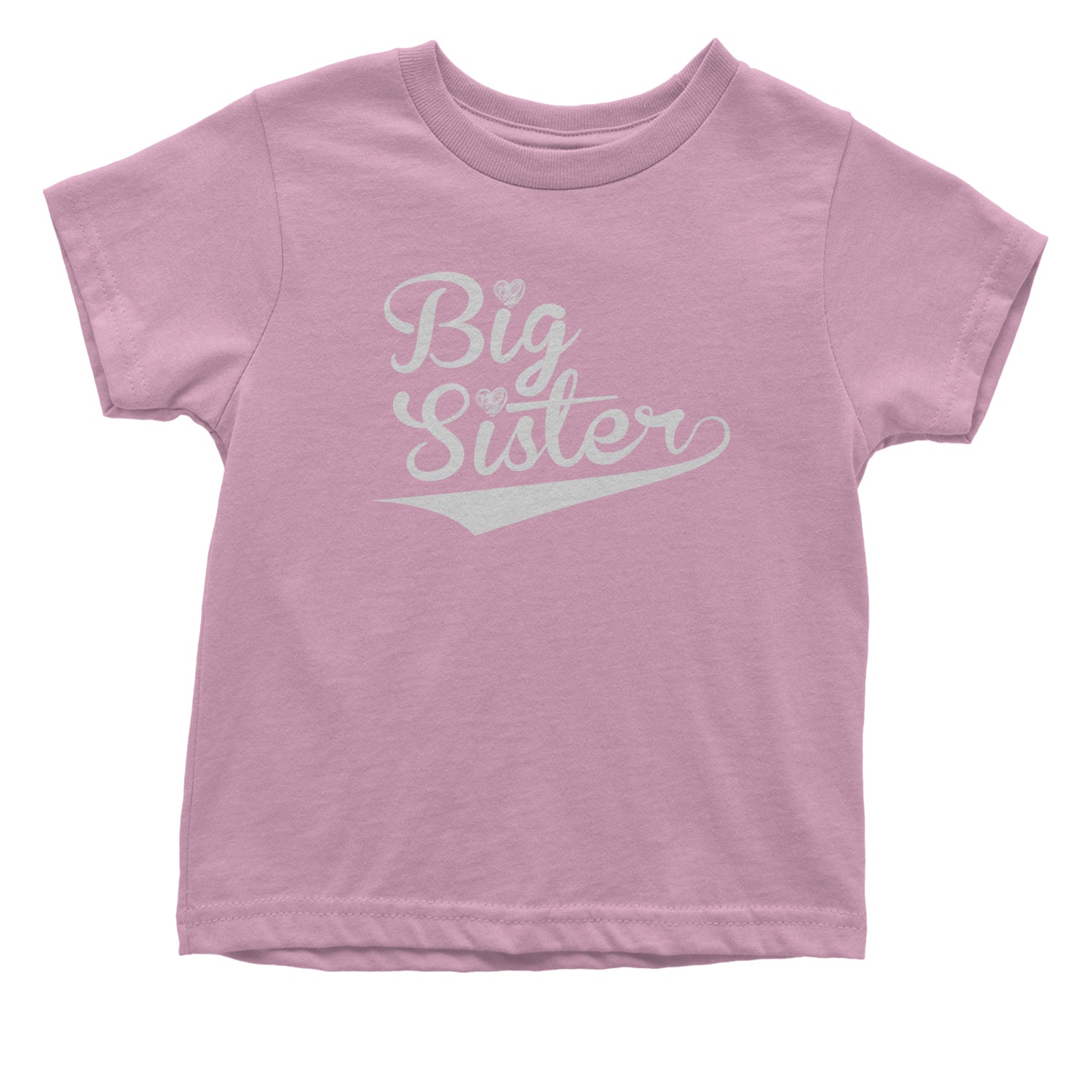 Big Sister Sibling Toddler T-Shirt announcement, big, brother, family, little, rivalry, sibling, sister by Expression Tees