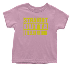 Straight Outta Steeler Nation Football  Infant One-Piece Romper Bodysuit or Toddler T-shirt