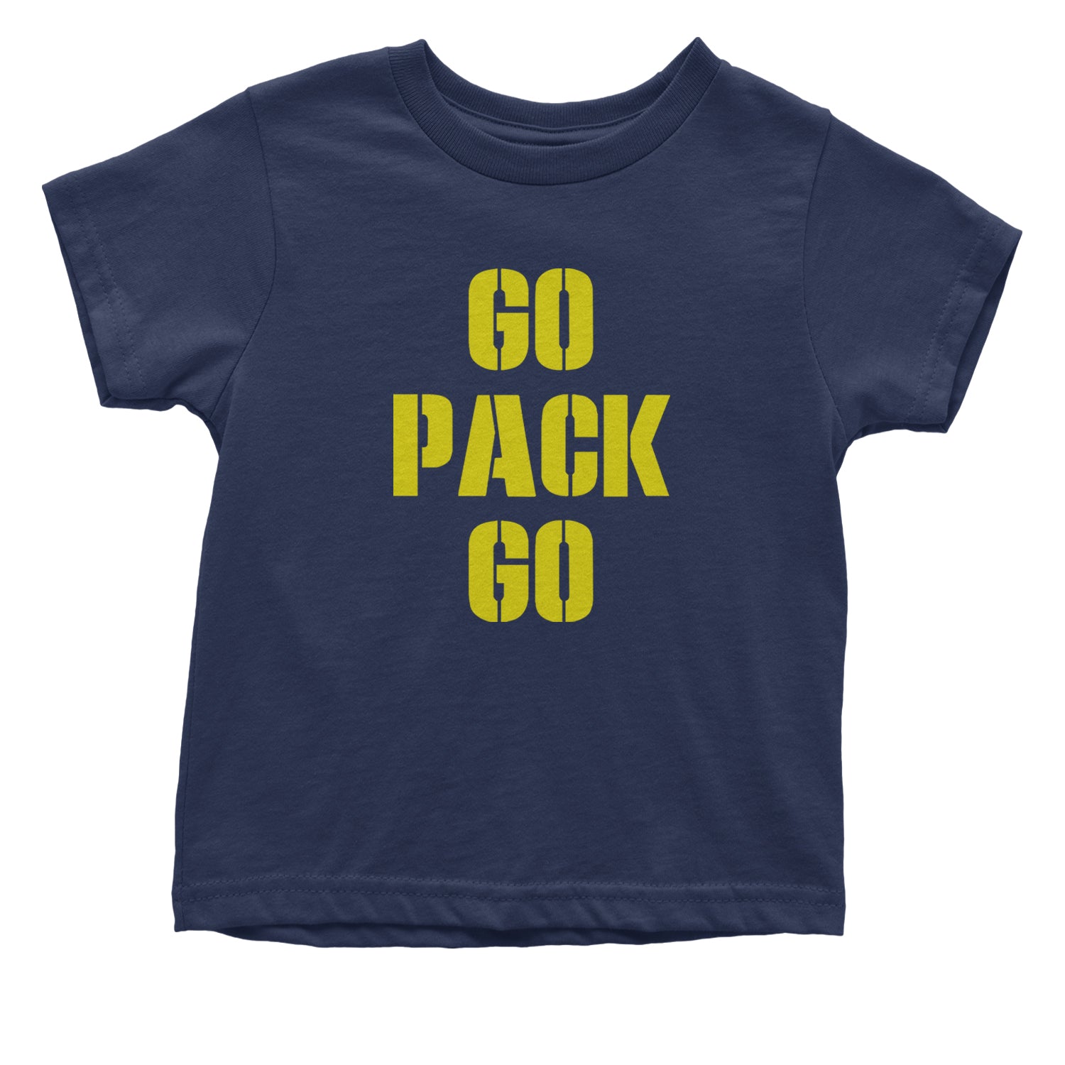 Go Pack Go Green Bay Infant One-Piece Romper Bodysuit and Toddler T-shirt football, greenbay, packer by Expression Tees