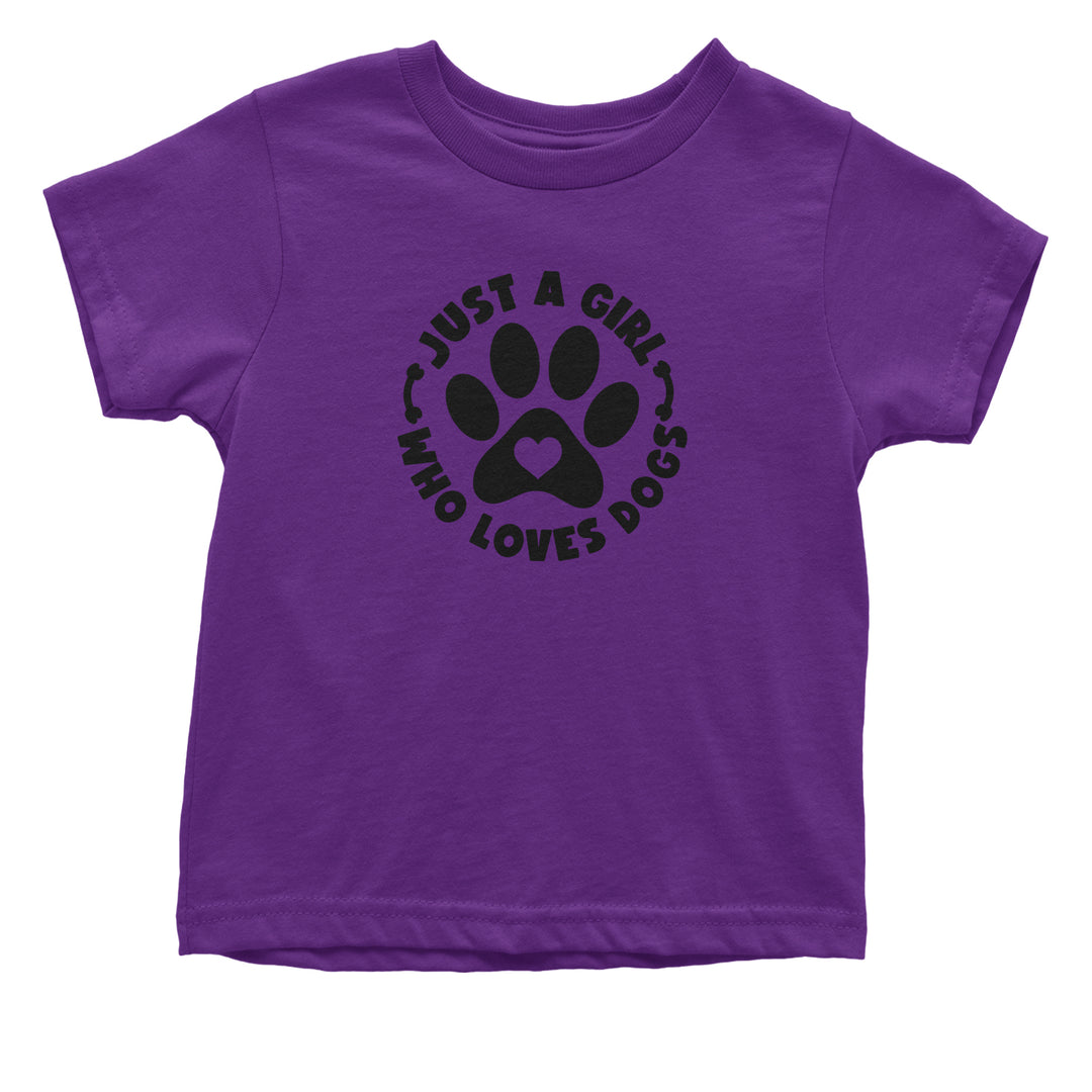 Dogs Just A Girl Who Loves DOGS Toddler T-Shirt dog, puppy, rescue by Expression Tees
