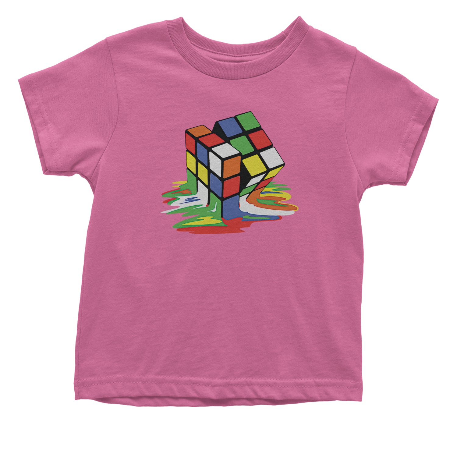 Melting Multi-Colored Cube Infant One-Piece Romper Bodysuit and Toddler T-shirt gamer, gaming, nerd, shirt by Expression Tees