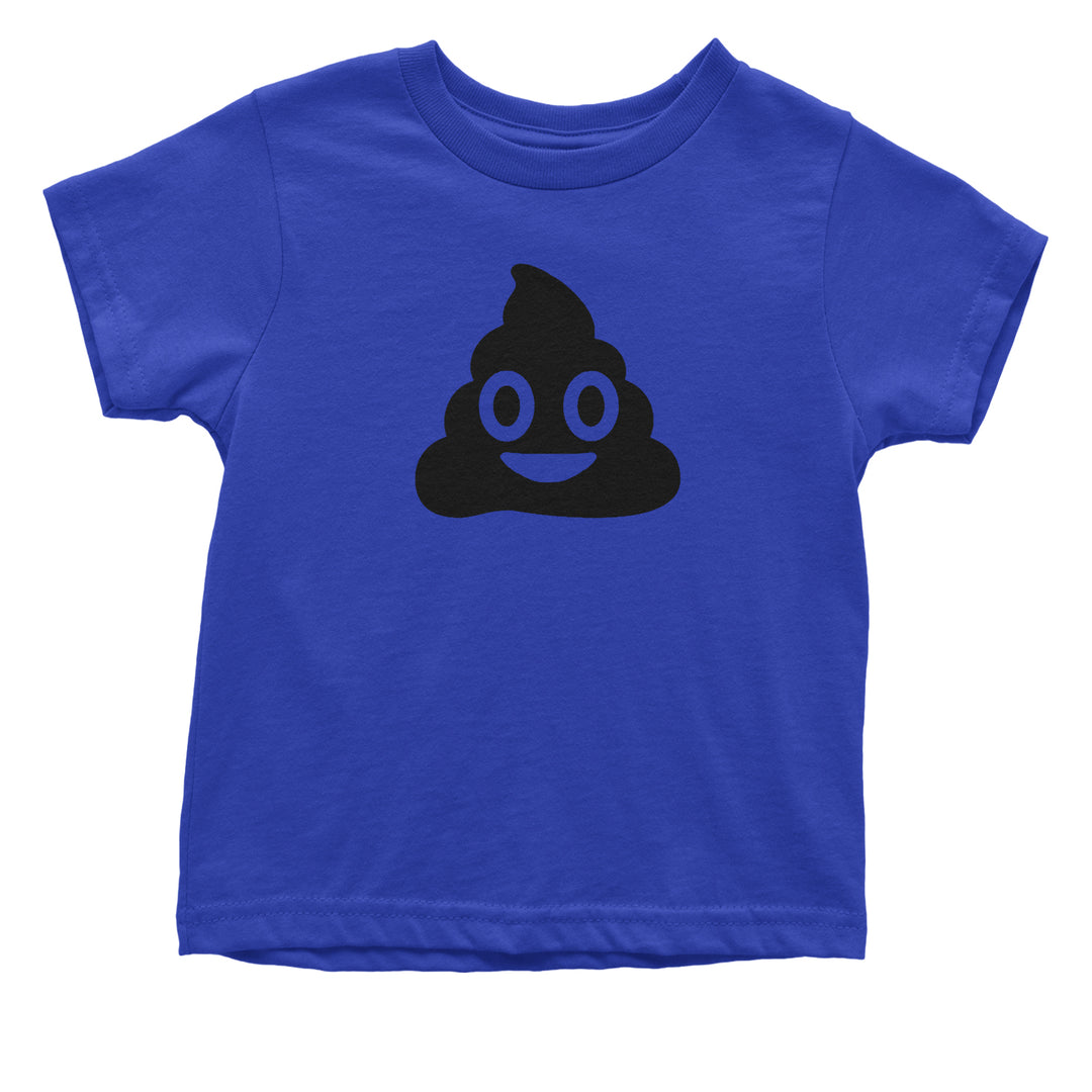 Emoticon Poop Face Smile Face Toddler T-Shirt cosplay, costume, dress, emoji, emote, face, halloween, smiley, up, yellow by Expression Tees