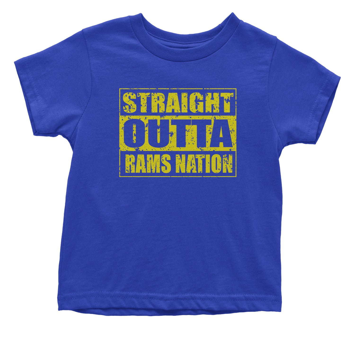 Straight Outta Rams Nation Infant One-Piece Romper Bodysuit and Toddler T-shirt california, football, jersey by Expression Tees