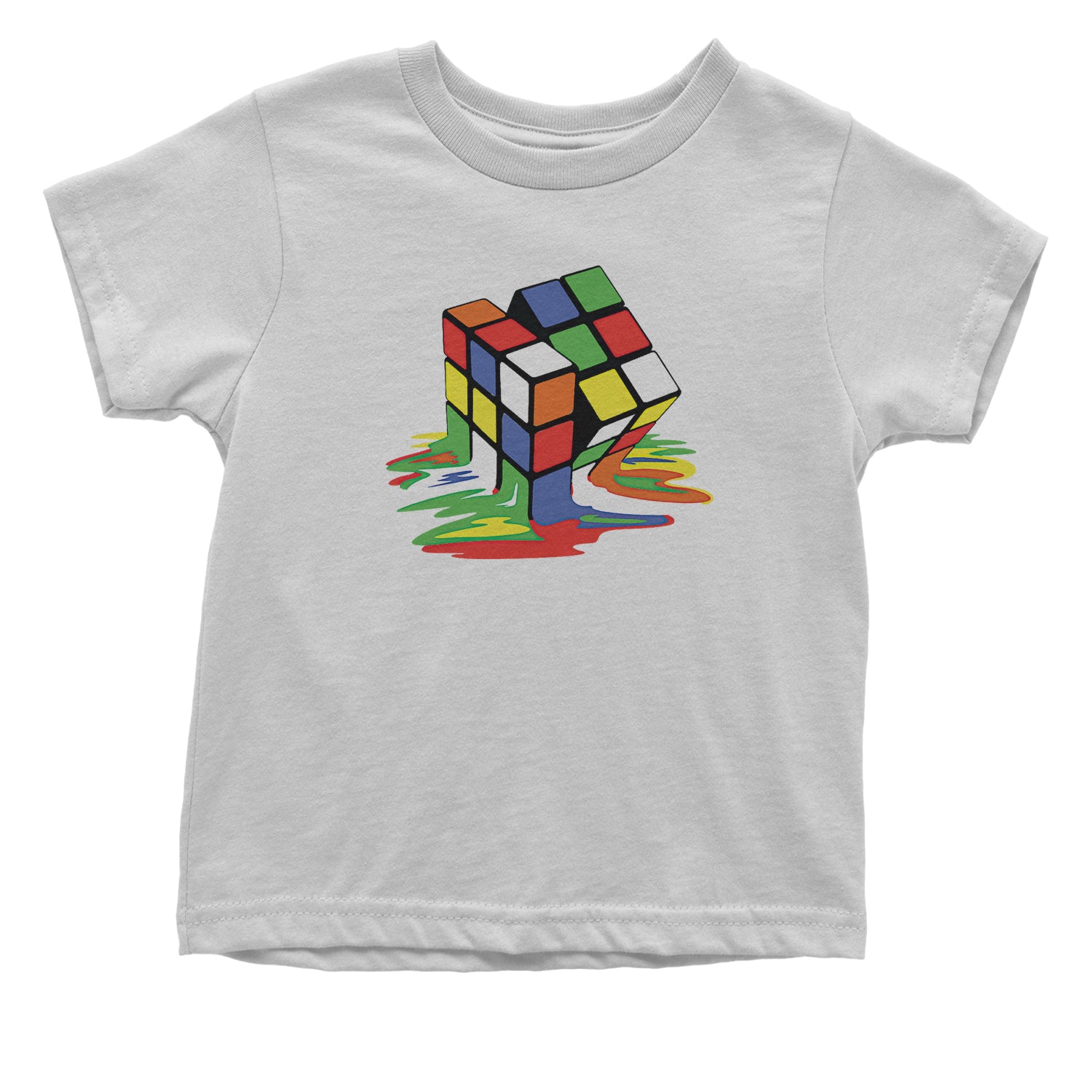 Melting Multi-Colored Cube Infant One-Piece Romper Bodysuit and Toddler T-shirt gamer, gaming, nerd, shirt by Expression Tees