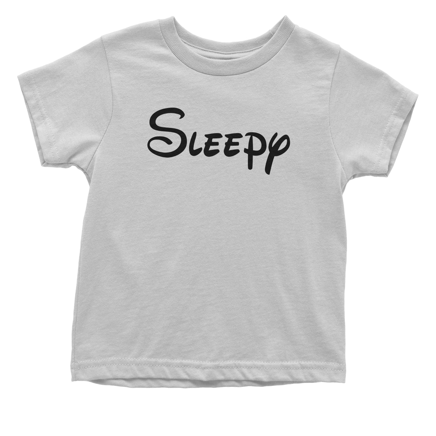 Sleepy - 7 Dwarfs Costume Toddler T-Shirt and, costume, dwarfs, group, halloween, matching, seven, snow, the, white by Expression Tees