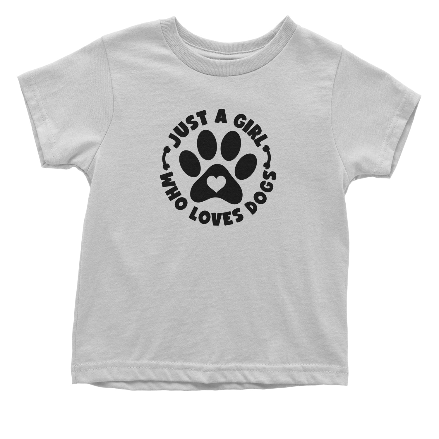 Dogs Just A Girl Who Loves DOGS Toddler T-Shirt dog, puppy, rescue by Expression Tees