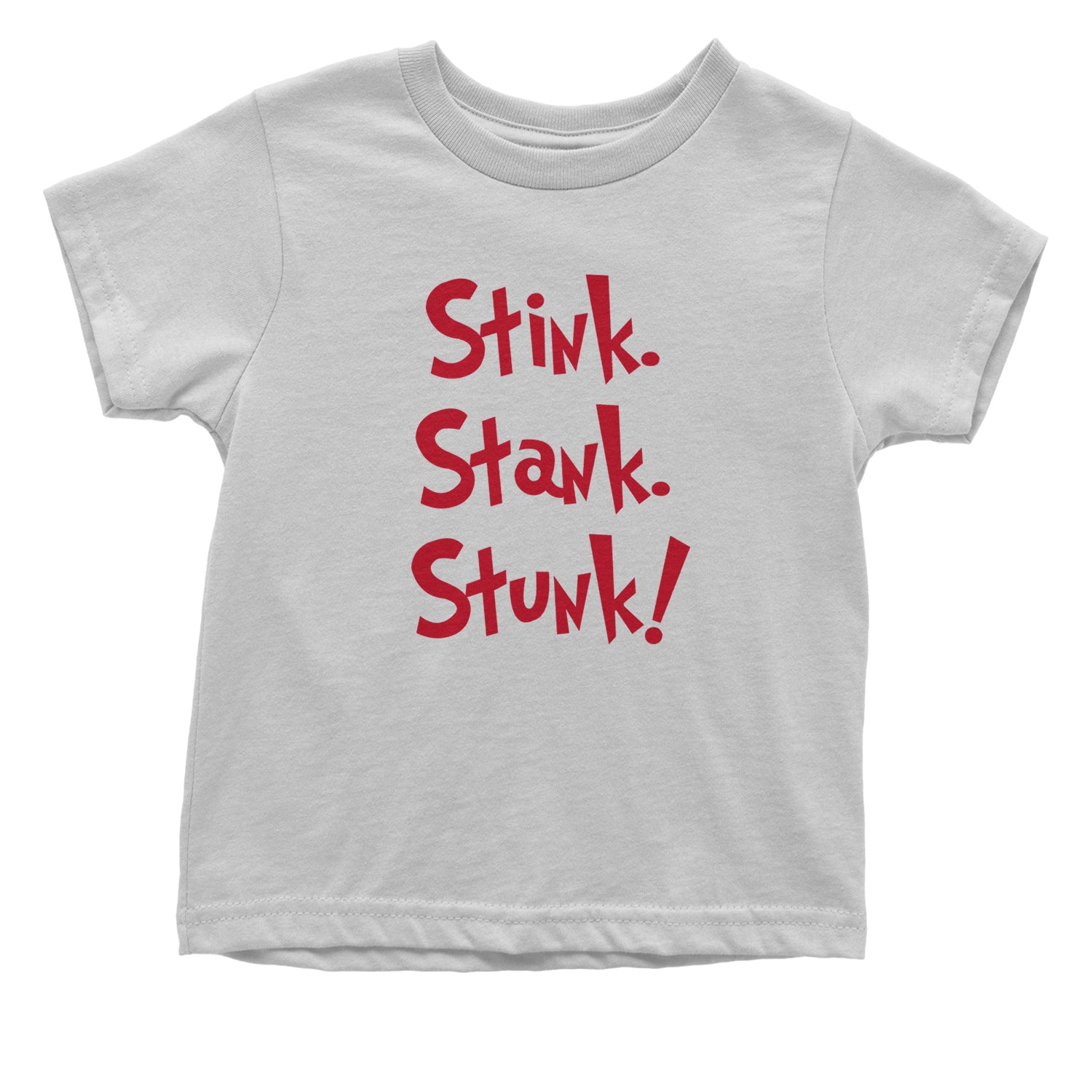 Stink Stank Stunk Grinch Infant One-Piece Romper Bodysuit and Toddler T-shirt christmas, holiday, sweater, ugly, xmas by Expression Tees