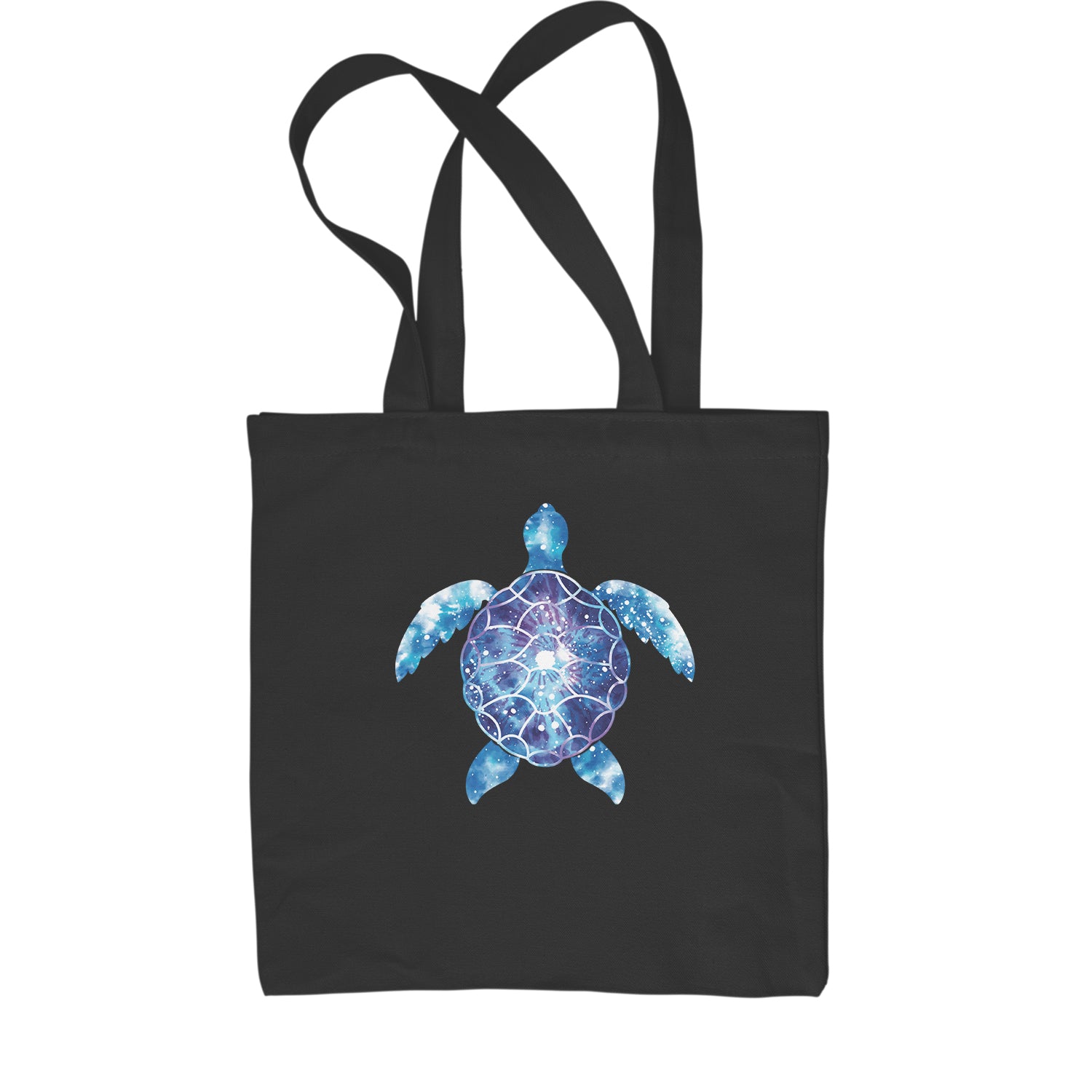 Tie Dye Sea Turtle Shopping Tote Bag eco, friendly, life, ocean, turtle by Expression Tees