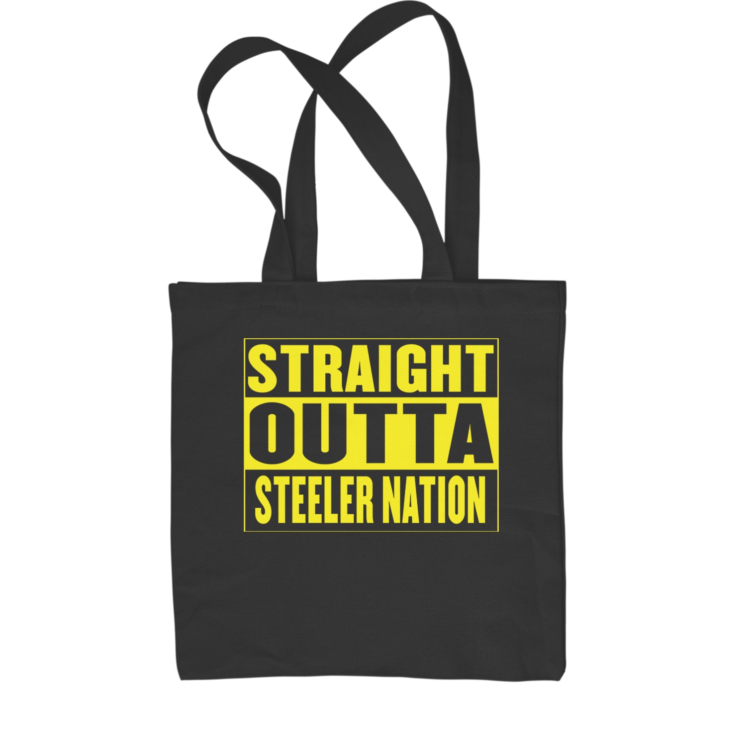 Straight Outta Steeler Nation Football  Shopping Tote Bag