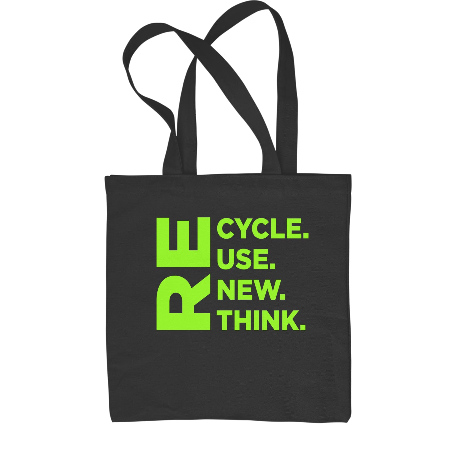 Recycle Reuse Renew Rethink Earth Day Crisis Environmental Activism  Shopping Tote Bag