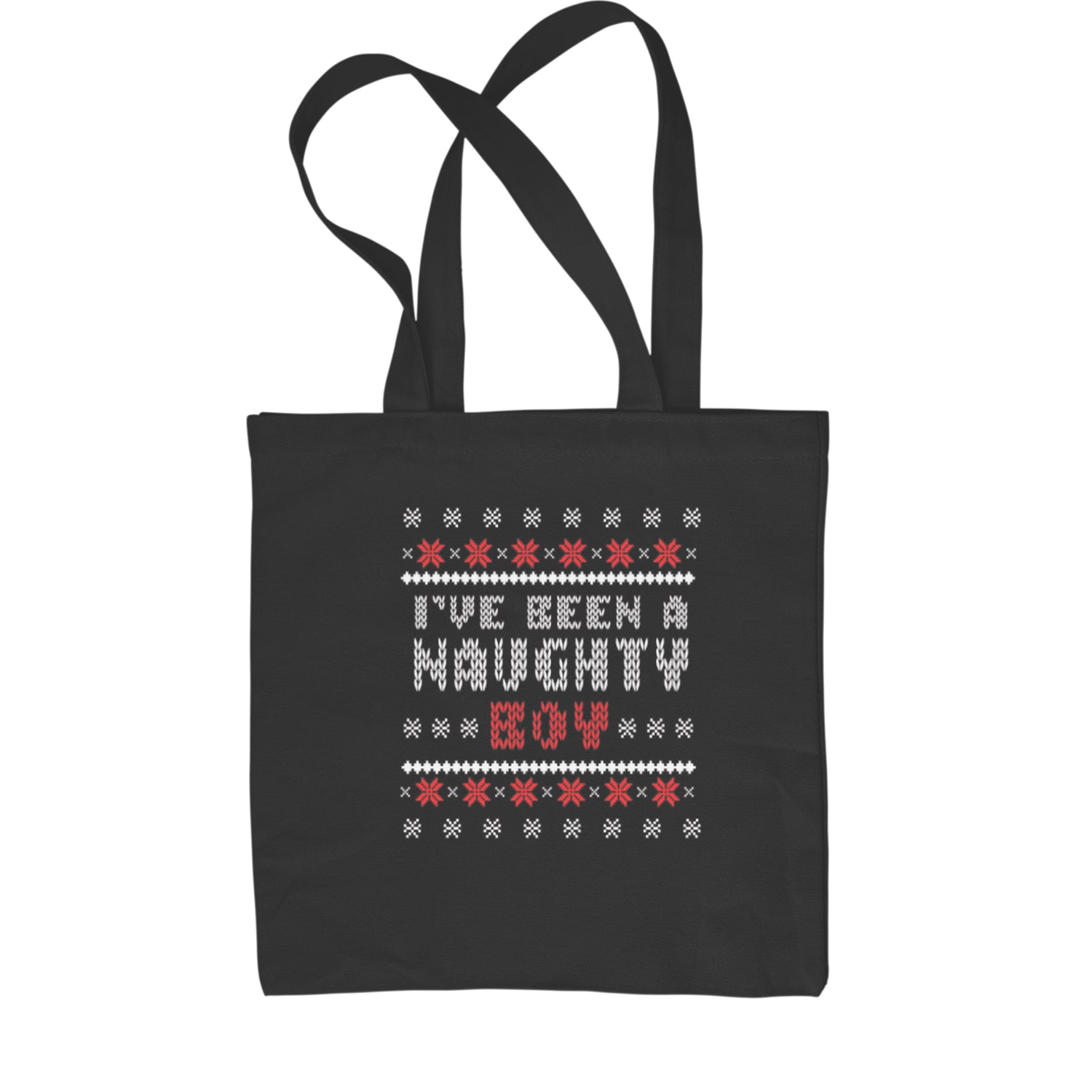 I've Been A Naughty Boy Ugly Christmas Shopping Tote Bag list, naughty, nice, santa, ugly, xmas by Expression Tees