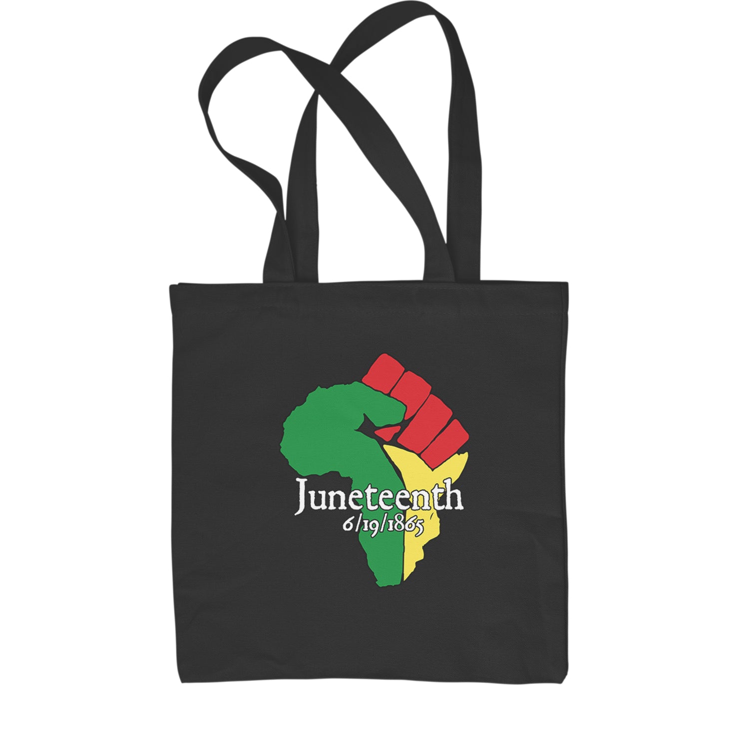 Juneteenth Raised Fist Africa Celebrate Emancipation Day Shopping Tote Bag