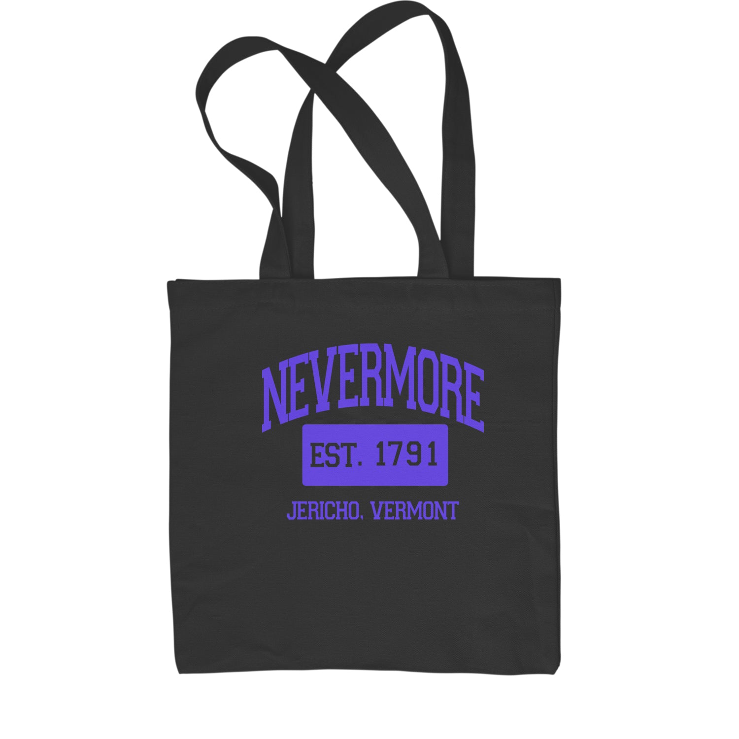 Nevermore Academy Wednesday Shopping Tote Bag addams, family, gomez, morticia, pugsly, ricci, Wednesday by Expression Tees