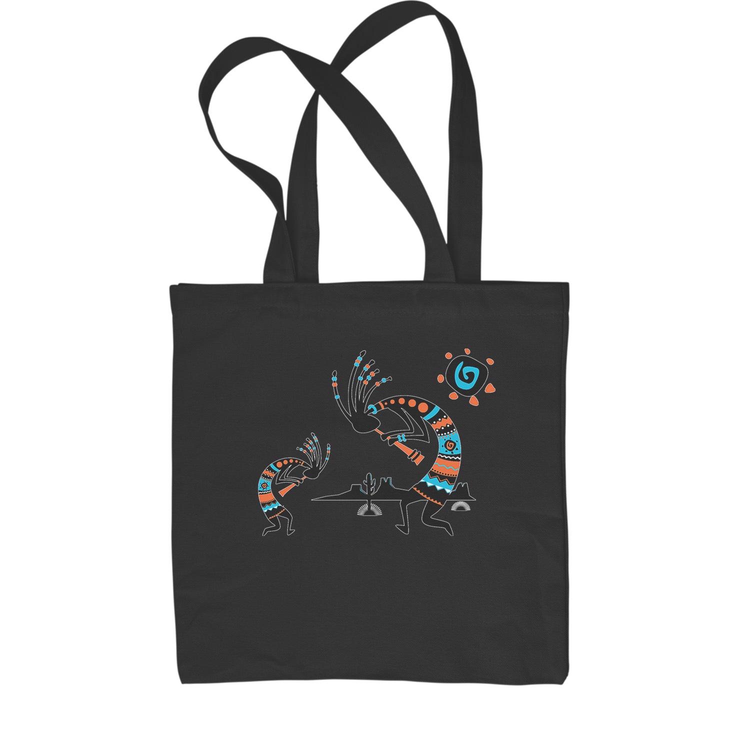 Native American Kokopelli Southwest Shopping Tote Bag american, hopi, indian, native, navajo by Expression Tees