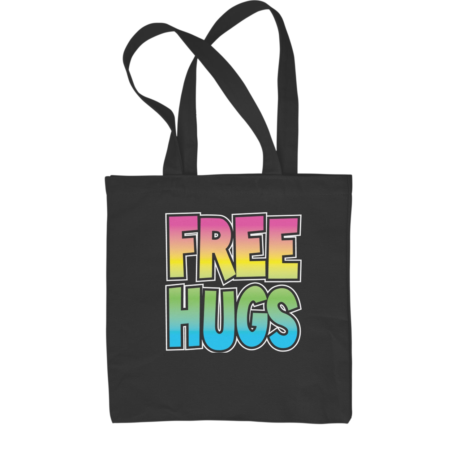 Free Hugs Shopping Tote Bag free, hugger, hugging, hugs by Expression Tees