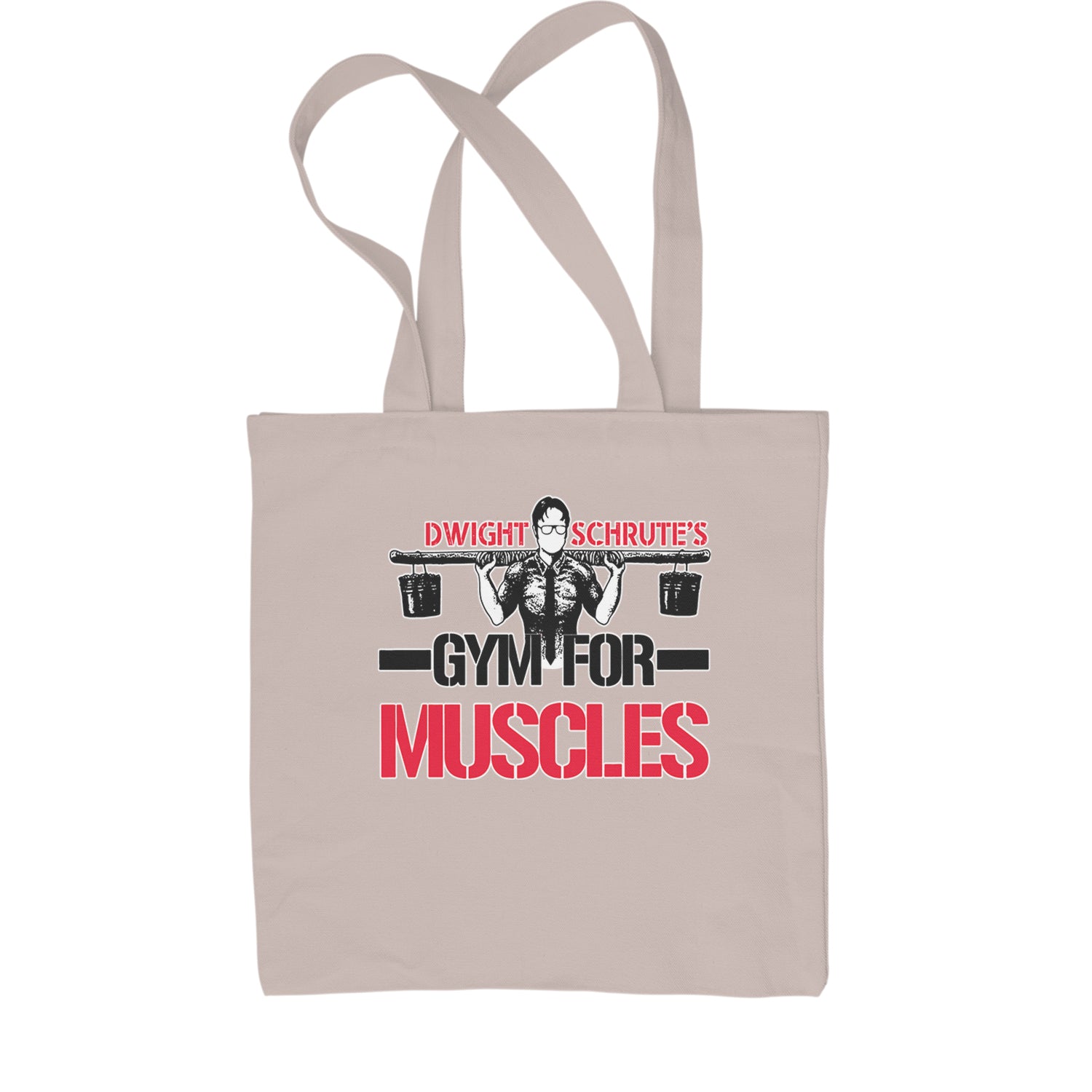 Dwight Schrute Gym For Muscles Office Workout Shopping Tote Bag