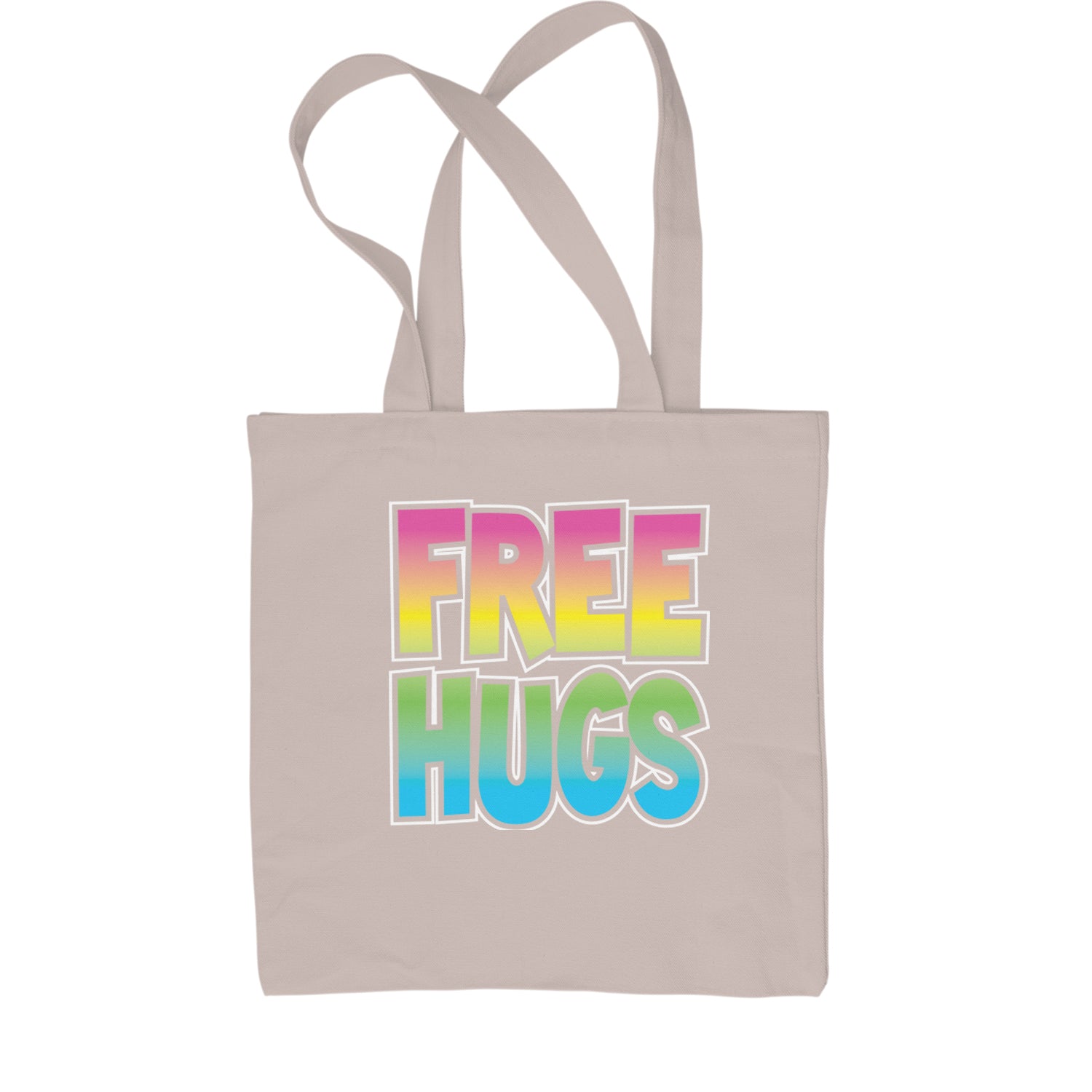 Free Hugs Shopping Tote Bag free, hugger, hugging, hugs by Expression Tees