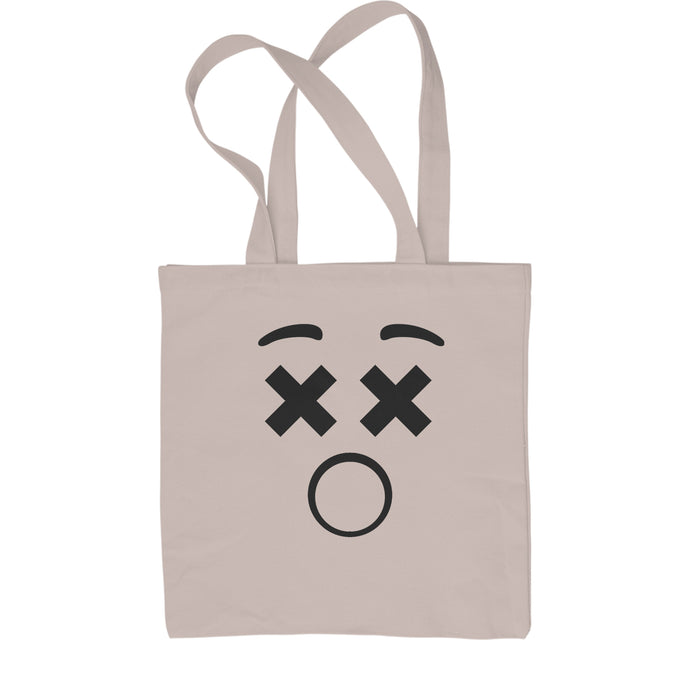 Emoticon XX Eyes Smile Face Shopping Tote Bag