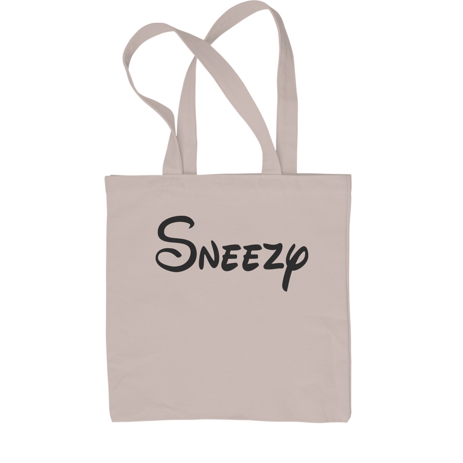 Sneezy - 7 Dwarfs Costume Shopping Tote Bag and, costume, dwarfs, group, halloween, matching, seven, snow, the, white by Expression Tees
