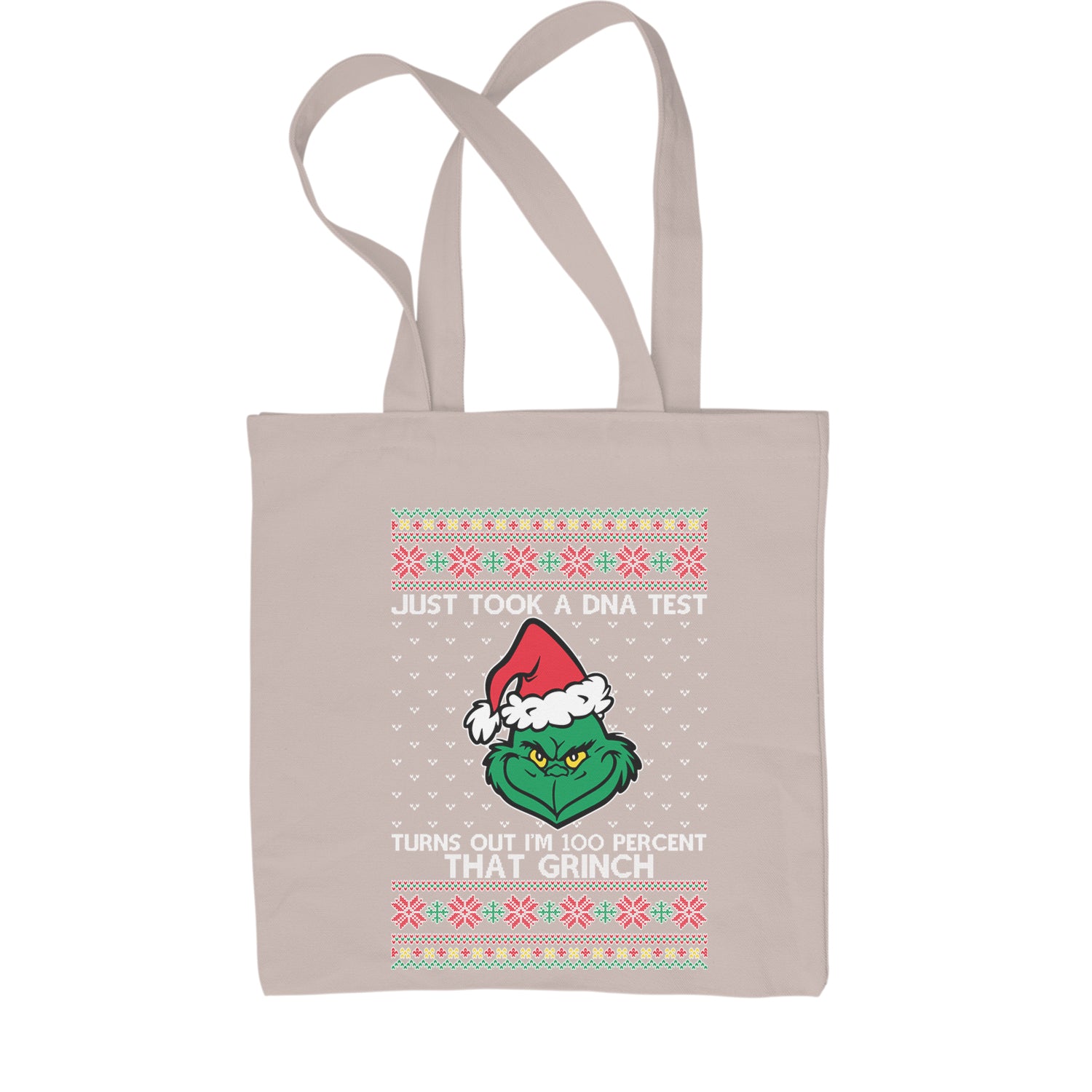 One Hundred Percent That Grinch Shopping Tote Bag christmas, grinch, sweater, sweatshirt, ugly, xmas by Expression Tees