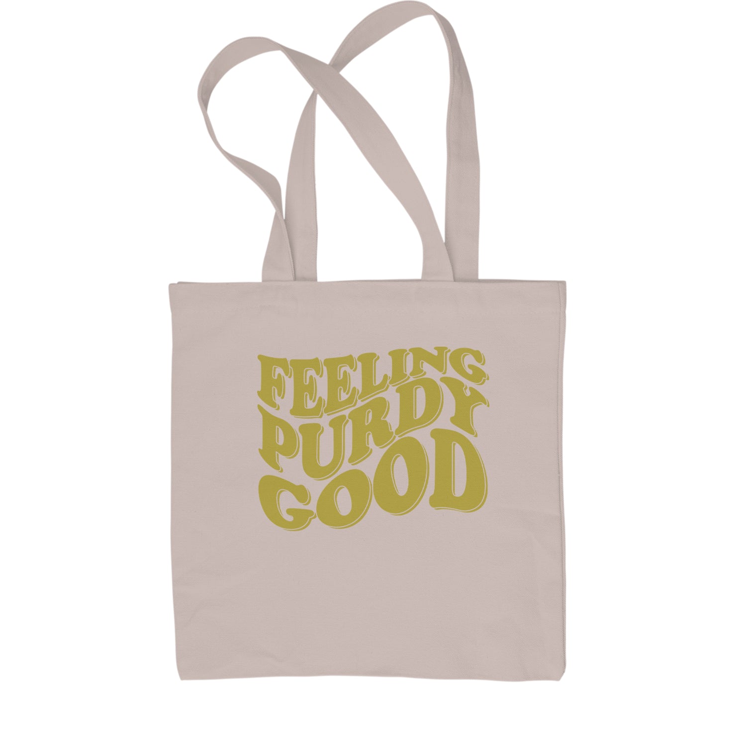 Feeling Purdy Good Shopping Tote Bag 13, football by Expression Tees